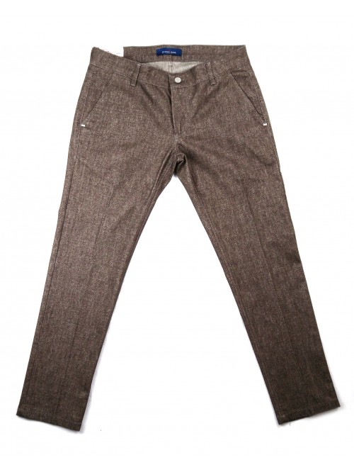 Entre Amis Men's trousers Art. A158257705 Melange brown