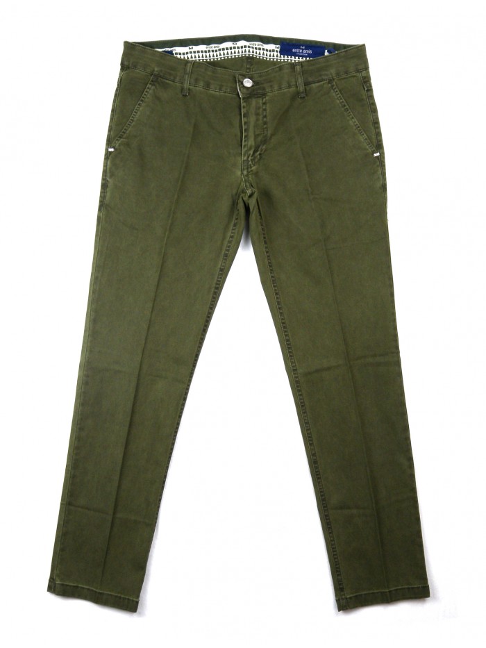 Entre Amis Pantalone uomo Art. TK America Toppa Verde Scuro