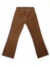 Atelier Cigala's Woman Velvet Pants Mod. 119 Bell Bottom Camel Crop