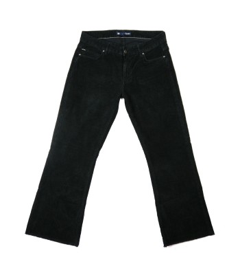 Atelier Cigala's Women's Velvet Trousers Mod. 119 Bell Bottom Crop Black