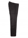 ALYSI Chic Micro Check Wine Women's Trousers