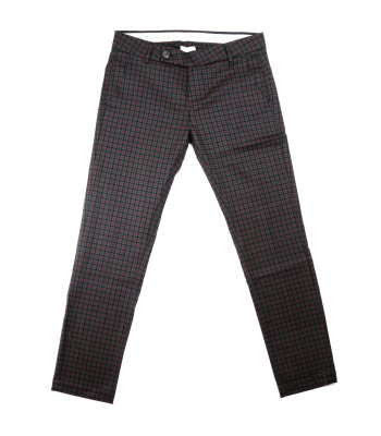 ALYSI Pantalone Donna Chic Micro Check Vino 2