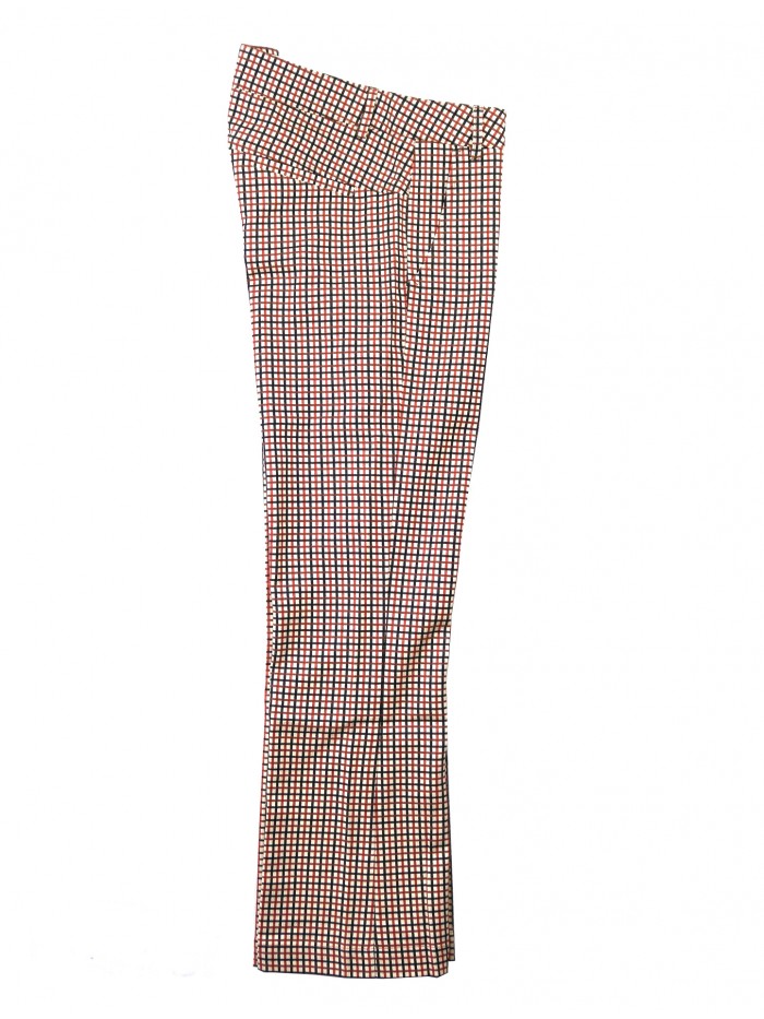 ALYSI Chic Micro Check Camel Women's Trousers ALYSI Chic Micro Check Camel Women's Trousers