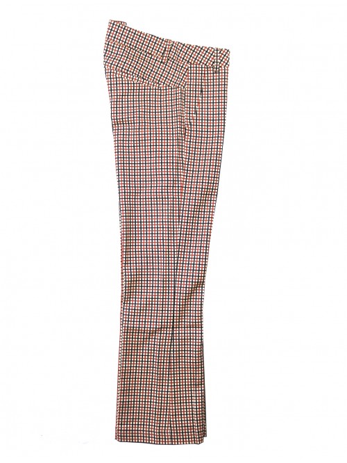 ALYSI Pantalone Donna Chic Micro Check Camel ALYSI Pantalone Donna Chic Micro Check Camel