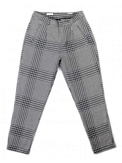 J-CUBE Pantalone Donna Mod. JC228 Lilum Pied de Poule