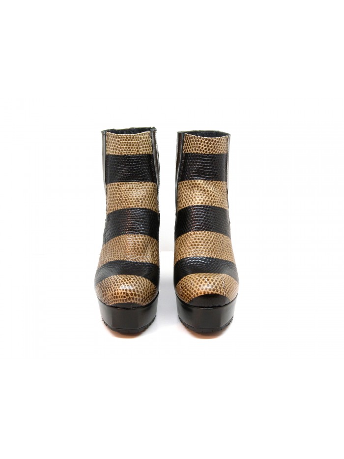 Tipe e Tacchi Women Shoes Art. Lizard Col. Turf. Big Black Elastic