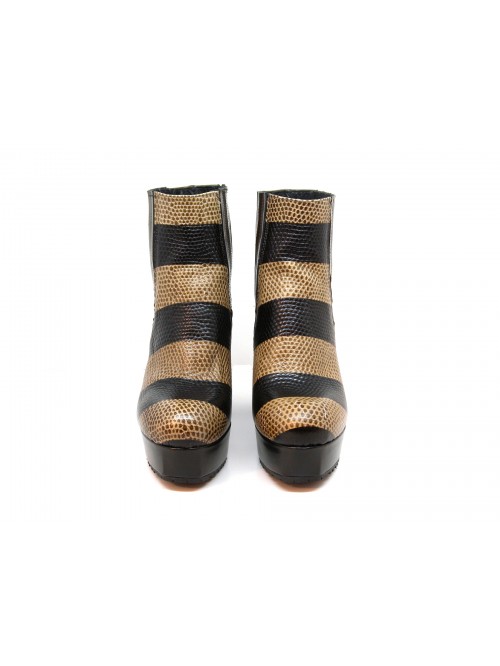 Tipe e Tacchi Scarpe Donna Art. Lucertola Col. Turf. Big Elastico Nero