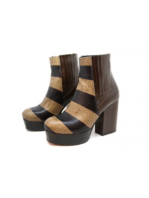 Tipe e Tacchi Women Shoes Art. Lizard Col. Turf. Big Black Elastic Tipe e Tacchi Women Shoes Art. Lizard Col. Turf. Big Black Elastic