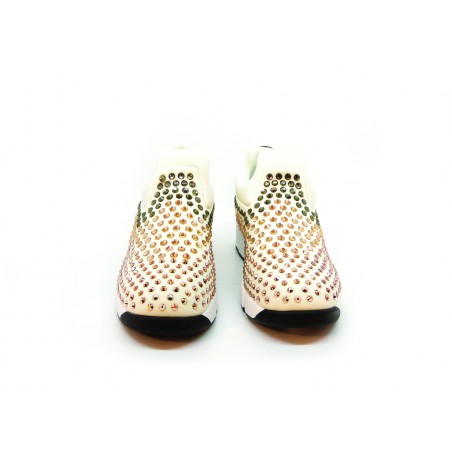 Sneackers Woman Gem Neoprene Strass in technical stretch fabric with multi rhinestones on the upper and rubber sole.