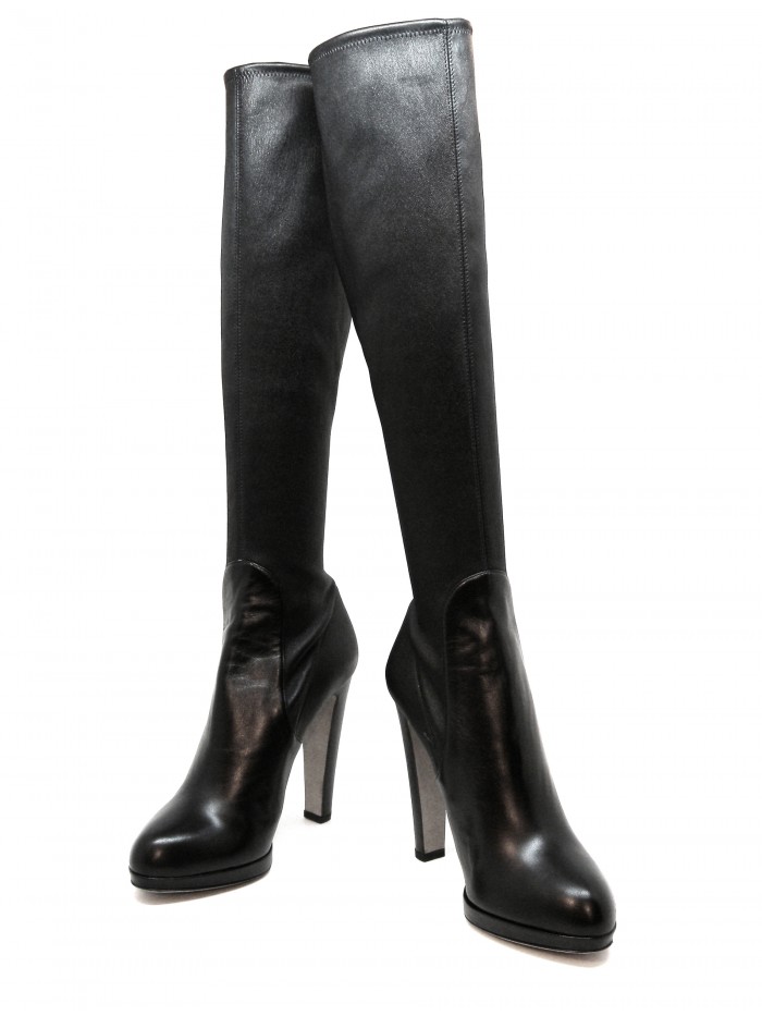 Sergio Rossi Stivale Donna Mod. A31111 Nappa Golf Stretch