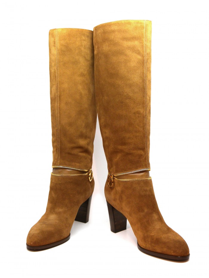 Sergio Rossi Woman Boots Mod. A30240 Nappa Golf Tabaco