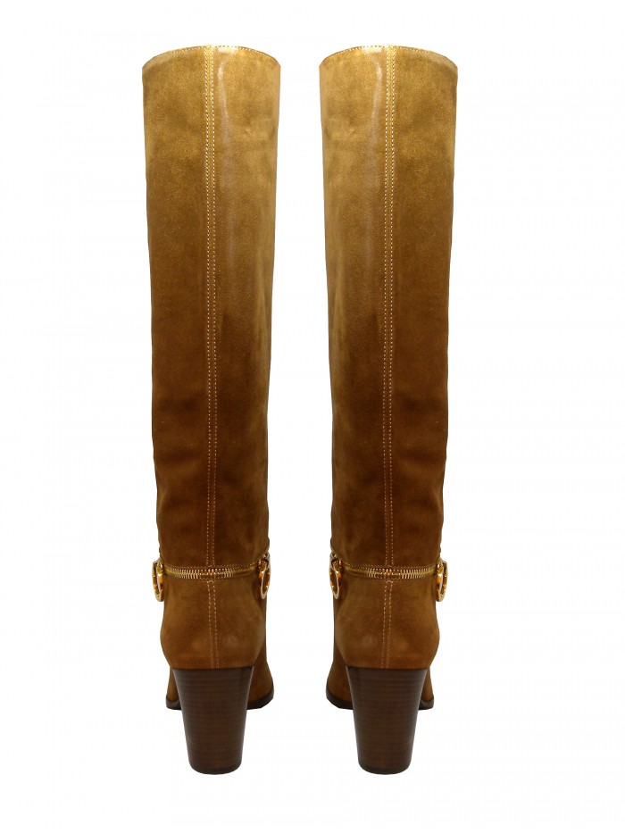 Sergio Rossi Stivale Donna Mod. A30240 Nappa Golf Tabaco