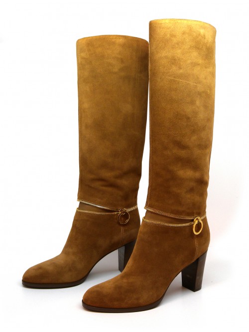 Sergio Rossi Stivale Donna Mod. A30240 Nappa Golf Tabaco Sergio Rossi Stivale Donna Mod. A30240 Nappa Golf Tabaco