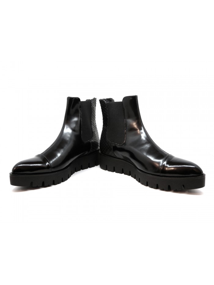 Lorenzo Mari Scarpa Donna Art. 2991 Abrasivato Nero Puf.