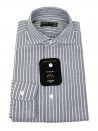 Barba Dandylife Camicia uomo Mod. Oxford 3926/2 Righe Grigio