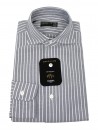 Barba Dandylife Man shirt Mod. Oxford 3926/2 Stripes Gray