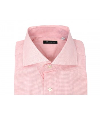 Sartorio Camicia uomo Micro Quadretti Rosso 2
