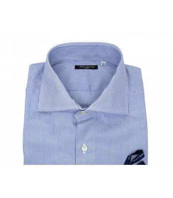 Sartorio Men's shirt Stripes Thin Blue 2