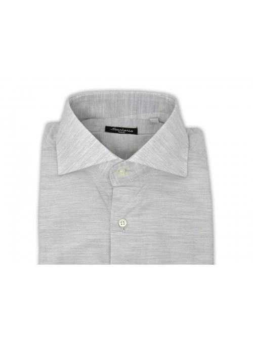 Sartorio Camicia uomo Tinta Unita Grigio Chiaro