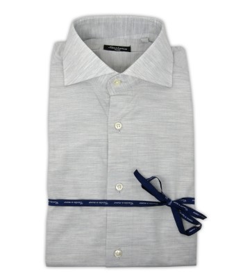 Sartorio Camicia uomo Tinta Unita Grigio Chiaro