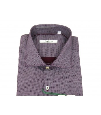 Barbati Camicia uomo Art. Lavison 36 Micro Fantasia Cerchi Bordeaux 2