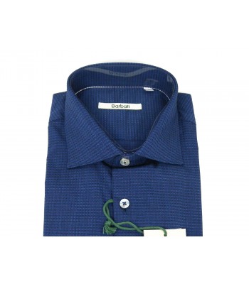 Barbati Man shirt Art. Lavison 31 Micro Fantasy Blue Circles 2