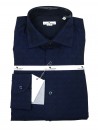 Andrea Bossi Shirt for men Mod. 500 Slim Fit Micro Rombi Blue