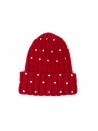 Blui Women's Hat Knit Wide Wine Studs