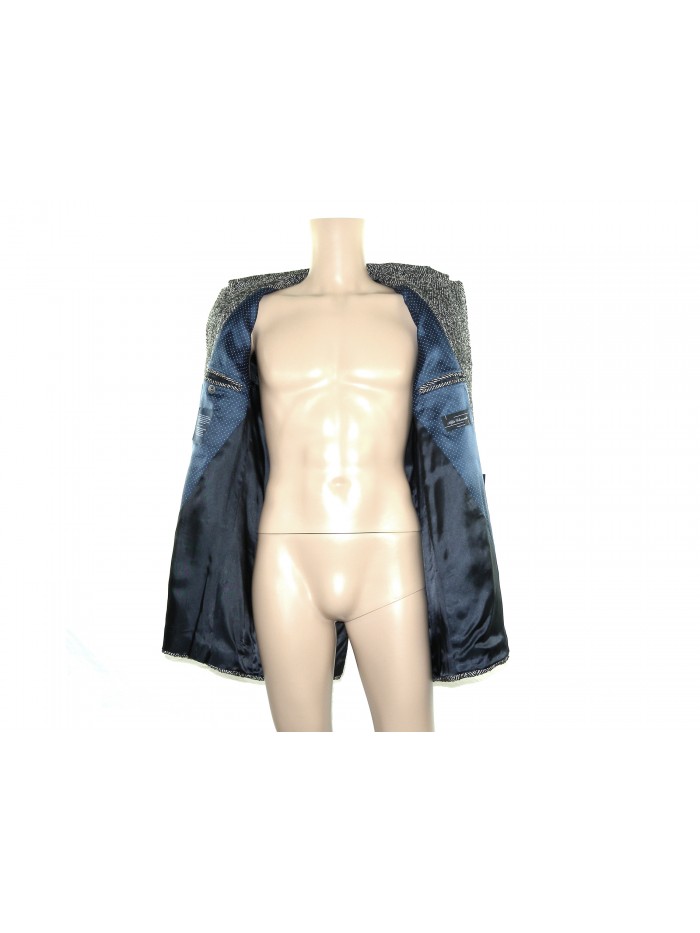 Alfio Gherardi Giaccone Uomo Mod. 381 18505 Spigato Bianco/Nero