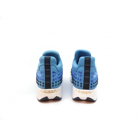 Sneakers Women Gem Neoprene Strass in technical stretch fabric with multi rhinestones on the upper and rubber sole.