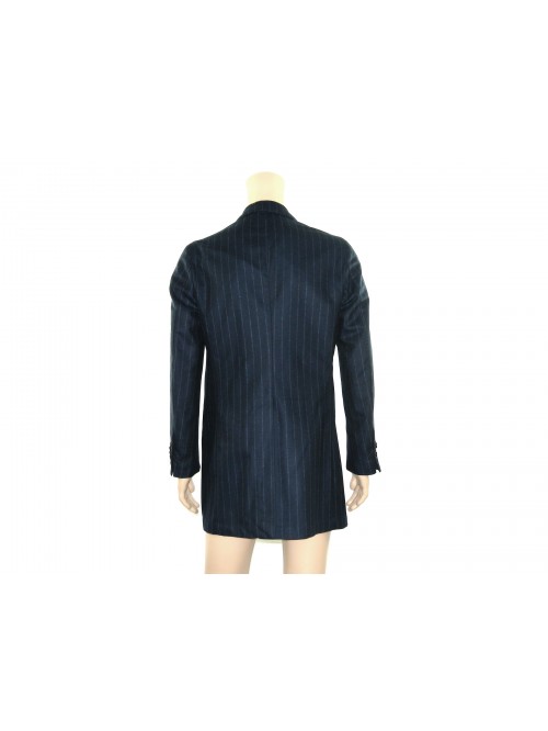 Sartoria Sorrento Man Jacket Mod. Carmac Pinstripe Blue