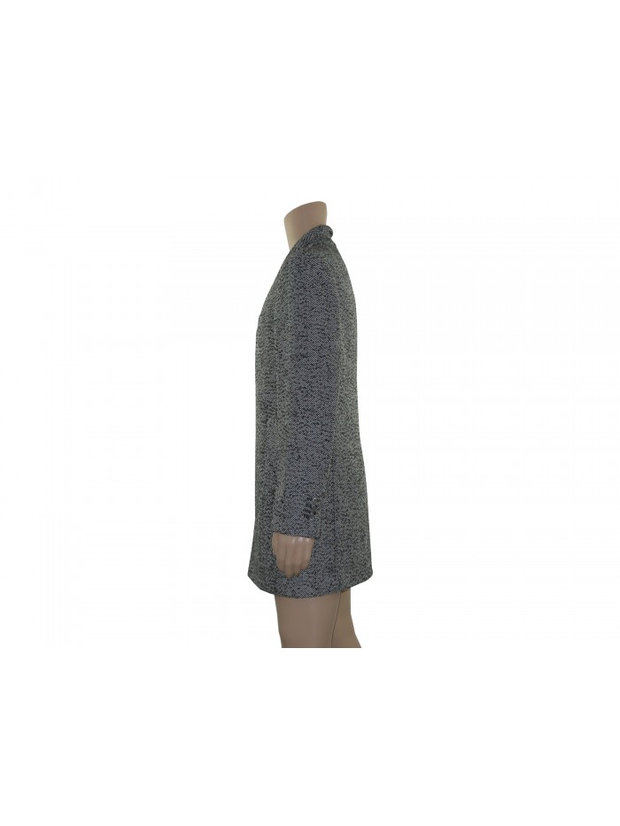 Verdera Giaccone Uomo Mod. Carmac 06 403 Spigato Bianco/Nero