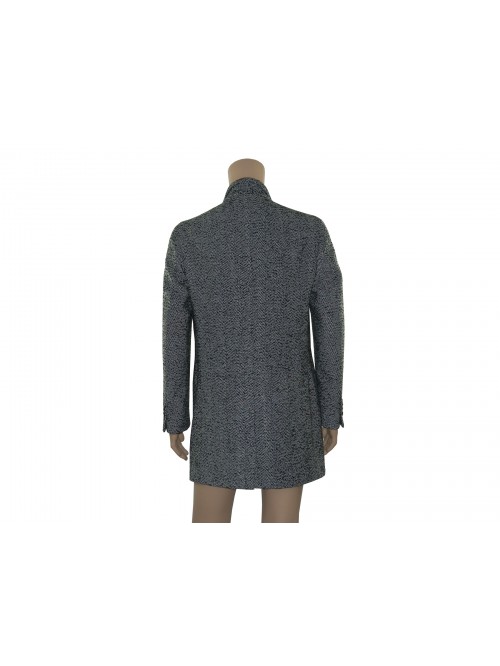 Verdera Giaccone Uomo Mod. Carmac 06 403 Spigato Bianco/Nero