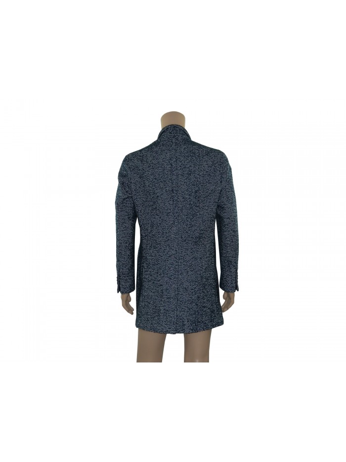 Verdera Giaccone Uomo Mod. Carmac 06 403 Spigato Bianco/Blu