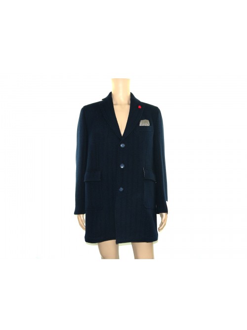 M.H.I 1970 Man Mod. Apuane Jacket Art. 7154 Spigato Blu M.H.I 1970 Man Mod. Apuane Jacket Art. 7154 Spigato Blu