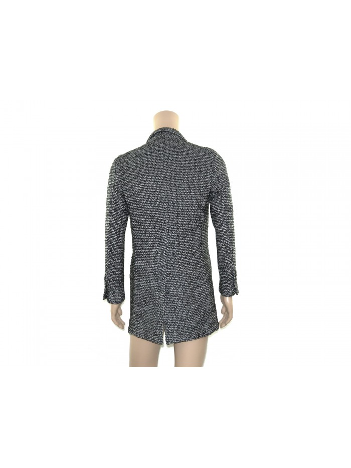 Sartoria Sorrento Giaccone Uomo Mod. Carmac 06 Art. 192 Microfantasia