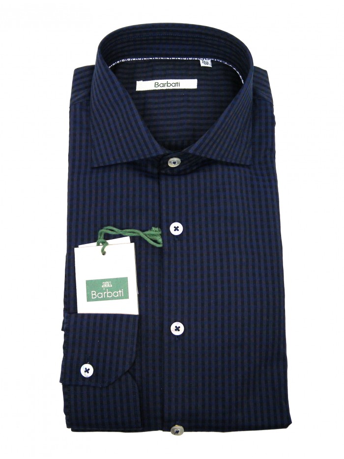 Barbati Man shirt Art. Lavison 34 Micro Squares Barbati Man shirt Art. Lavison 34 Micro Squares