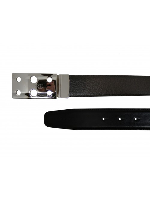 GF Ferrè Men's Belt Double Chrome Rims GF Ferrè Men's Belt Double Chrome Rims