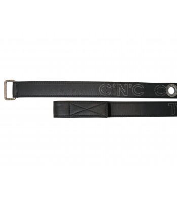 Costume National Men's Belt Logo Circular Inserts