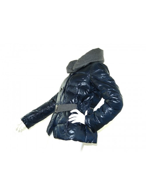 Diana Gallesi Giubbotto Donna Mod. F518R05054 Tessuto Contrasto Blu