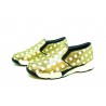 Sequins woman sneakers in embroidered fabric with sequin decoration squared, comfortable and casual rubber sole.