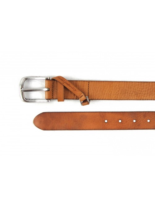 Cintura Unisex Benicio Service, fibbia metallo antichizzato logo stampato a caldo Diesel Industry.