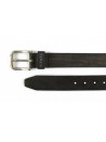 Unisex Bubi 00CX54 Extra Touch belt, antique metal buckle, die-cast logo on inner metal.