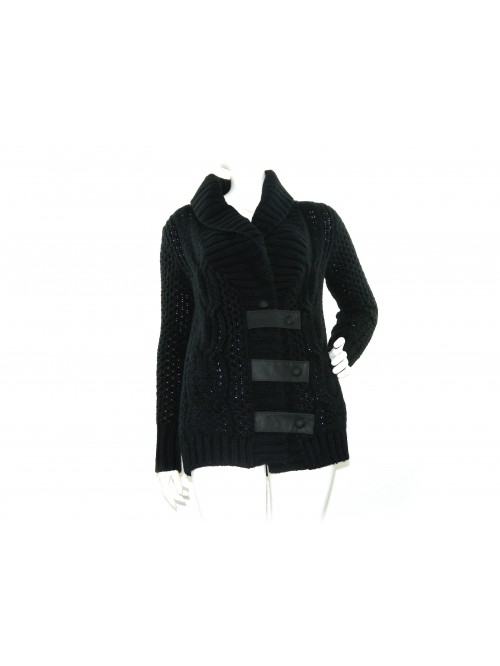 Karl Lagerfeld Women's Cardigan Sweater Mod. 81518 Black Karl Lagerfeld Women's Cardigan Sweater Mod. 81518 Black
