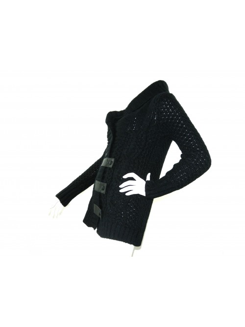Karl Lagerfeld Women's Cardigan Sweater Mod. 81518 Black
