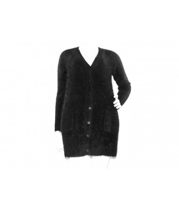 Karl Lagerfeld Maglia Cardigan Donna Nero Mod. KARMAGD 1376 Lunga Nero