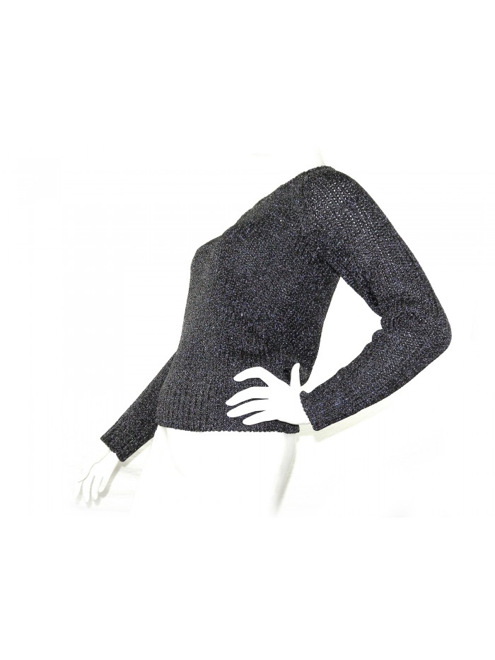 Karl Lagerfeld Maglia Donna Nero Mod. 81506 Metallo