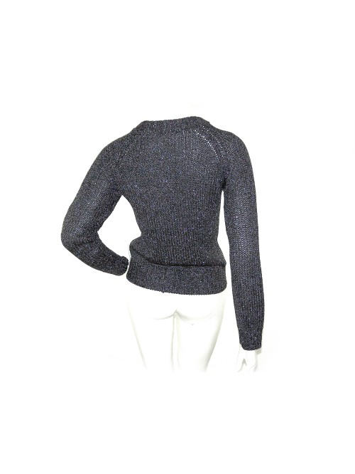 Karl Lagerfeld Maglia Donna Nero Mod. 81506 Metallo