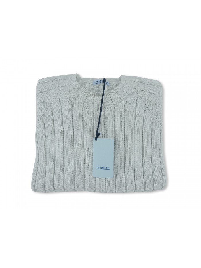 Malo Women's Jersey Mod. vertical lines light blue