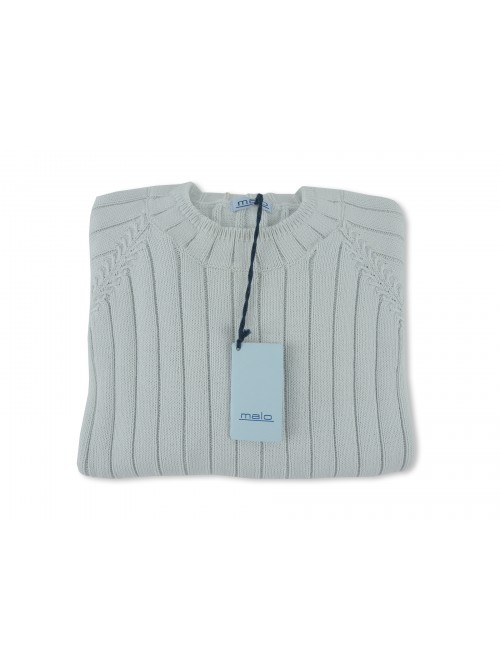 Malo Women's Jersey Mod. vertical lines light blue